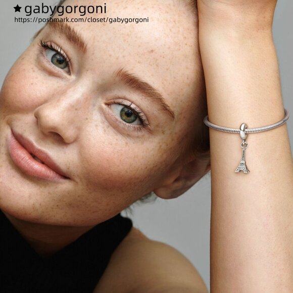 Pandora Paris Eiffel Tower Dangle Charm - Picture 5 of 5